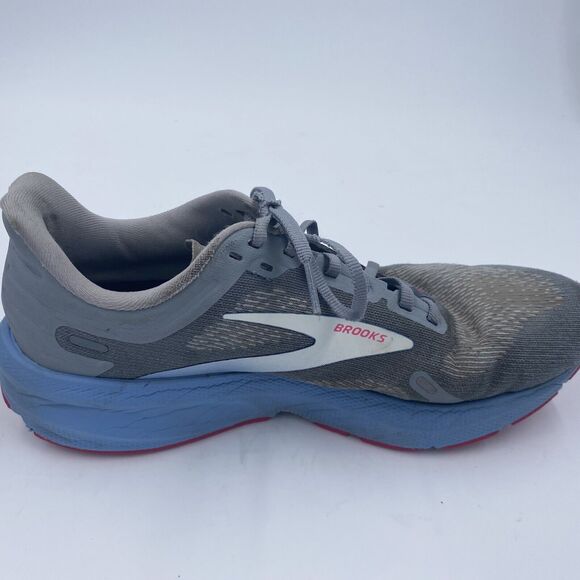 Brooks Launch Sneakers Women's Sz 10 Gray Blue Running Athletic Shoes - Picture 10 of 16